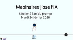 Webinaires J'ose l'IA
