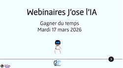 Webinaires J'ose l'IA