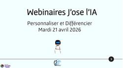 Webinaires J'ose l'IA