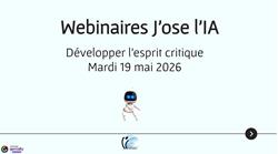 Webinaires J'ose l'IA