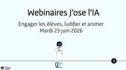 Webinaires J'ose l'IA