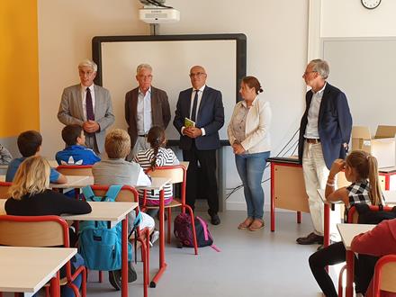  Le Président du département visite nos établissements.