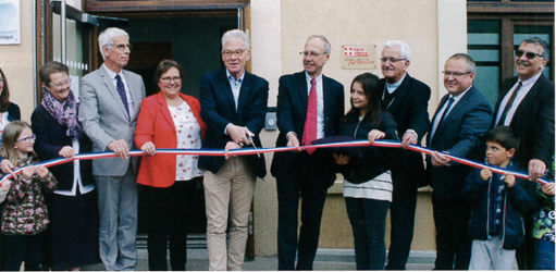 Inauguration suite aux travaux à Saint-Gervais.