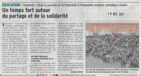 Interview RCF d'élèves du collège  St-Jean BOSCO.