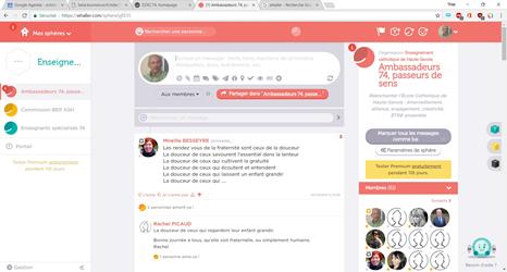 Whaller, le réseau social de l'Enseignement Catholique de Haute-Savoie