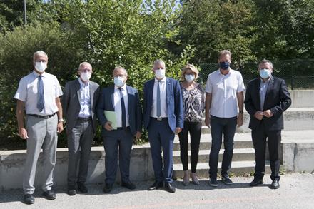 Le président du Département en visite au Collège St François à Seynod.